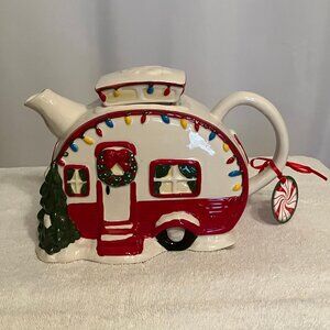 Christmas Teapot by Blue Sky Clayworks FREE SHIPPING